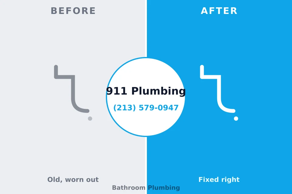 Before and after: plumbing company Prairie du Sac, WI